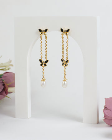 Butterfly Dreamin Pearl Earrings
