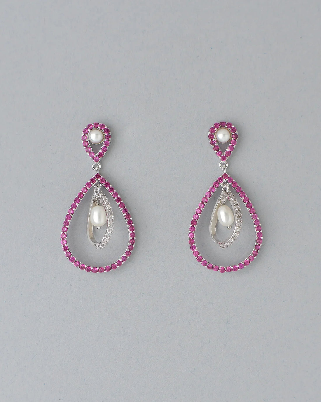 Gulabi Glow Pearl Earrings
