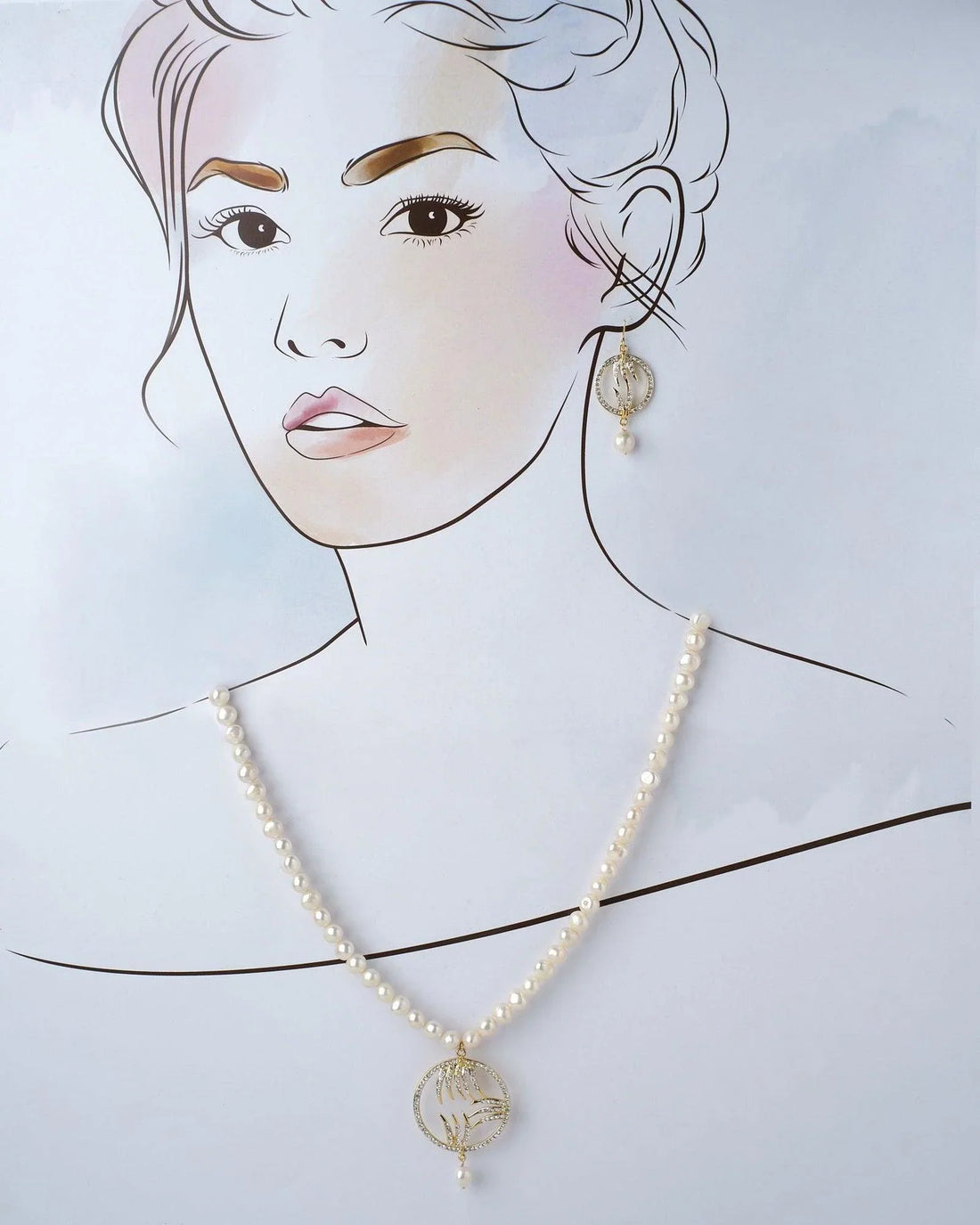 The Maniranjani Delightening Pearl Necklace Set - Chandrani Pearls