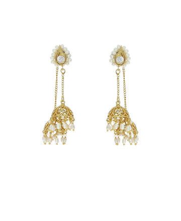 Traditional Pearl Hanging Earrings - Chandrani Pearls