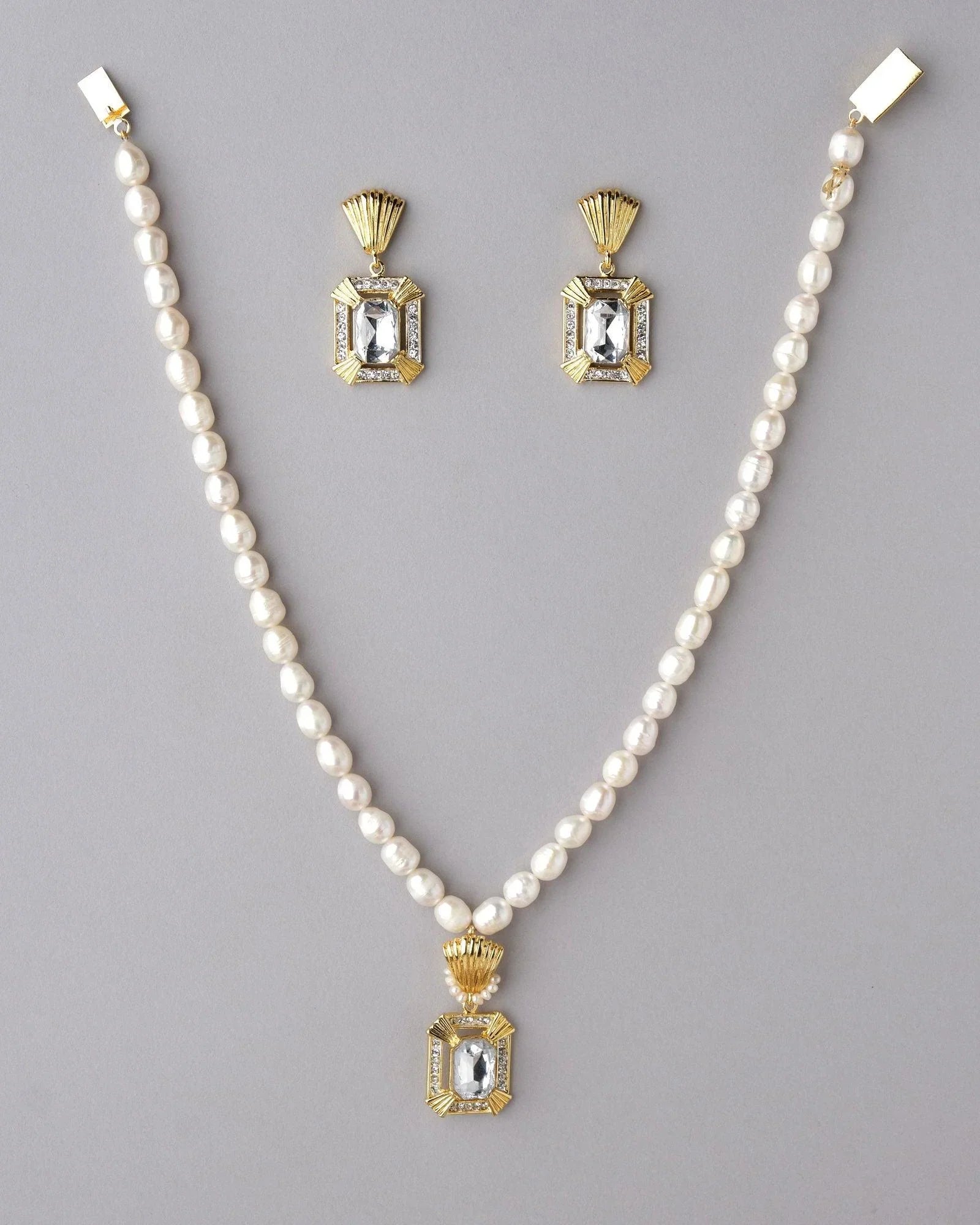 Trendy Pearl Necklace Set - Chandrani Pearls
