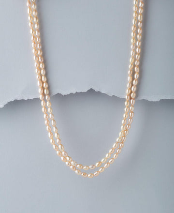 Trendy Pink Pearl Necklace - Chandrani Pearls