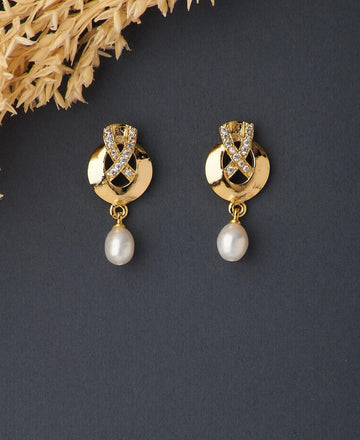 Trendy Real Pearl Hanging Earring - Chandrani Pearls