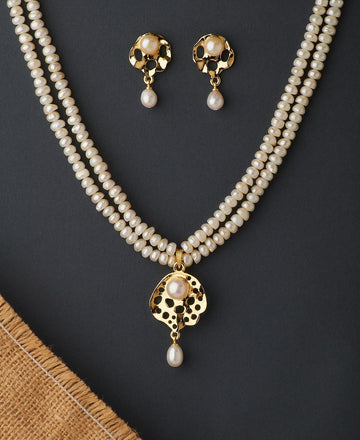 Trendy Real Pearl Necklace Set - Chandrani Pearls