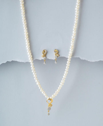 Trendy Real Pearl Necklace Set - Chandrani Pearls