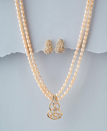 Trendy Real Pearl Necklace Set - Chandrani Pearls