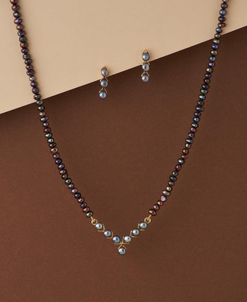 Trendy Real Pearl Necklace Set - Chandrani Pearls