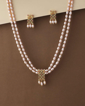 Trendy Real Pearl Necklace Set - Chandrani Pearls