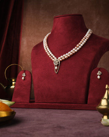 Trendy Real Pearl Necklace Set - Chandrani Pearls