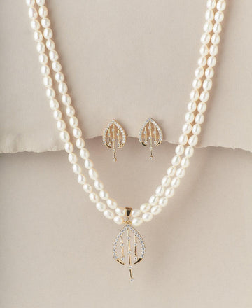 Vintage Real Pearl Necklace Set - Chandrani Pearls