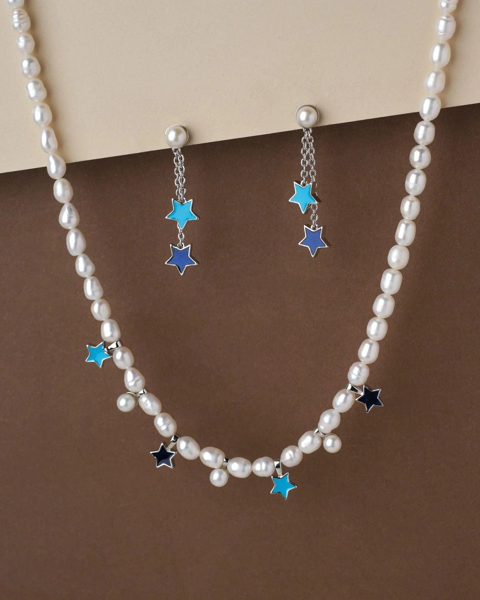 Wrapped In The Night-Sky Pearl Necklace Set - Chandrani Pearls