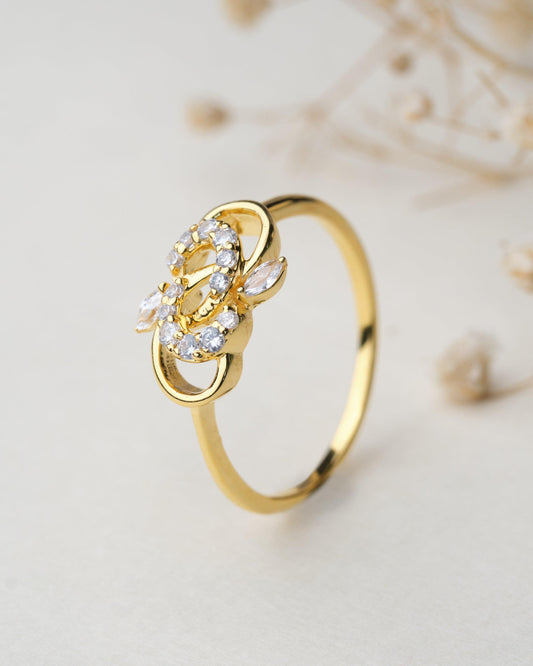 Ednira Diamond Gold & Diamond Ring - Chandrani Pearls
