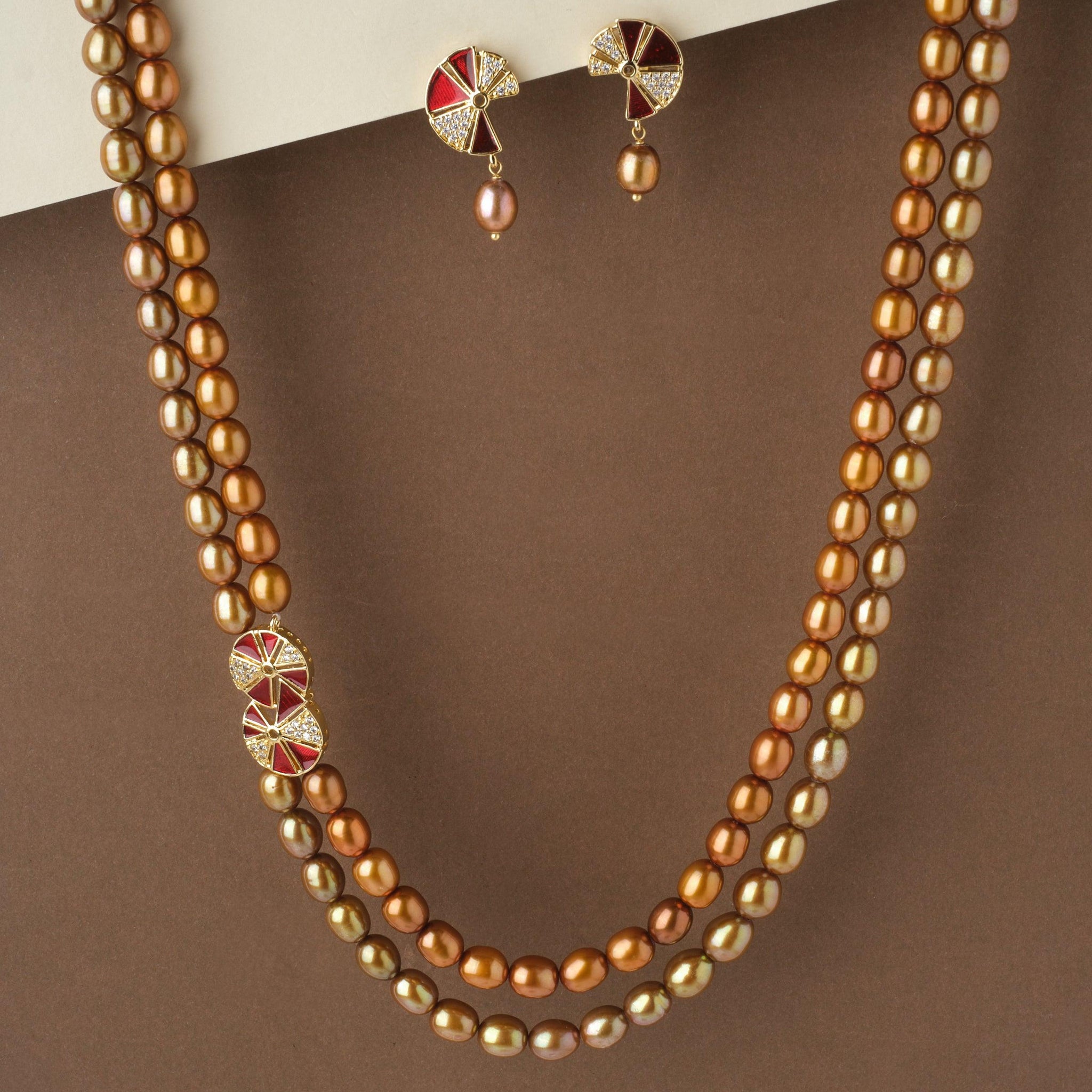 Fancy Pearl Necklace Set - Chandrani Pearls