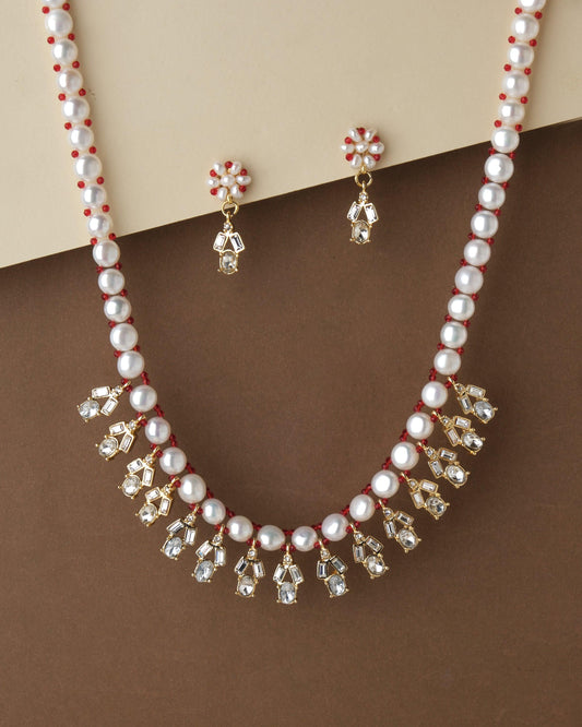 Fashionable Pearl & Beads Necklace Set - Chandrani Pearls
