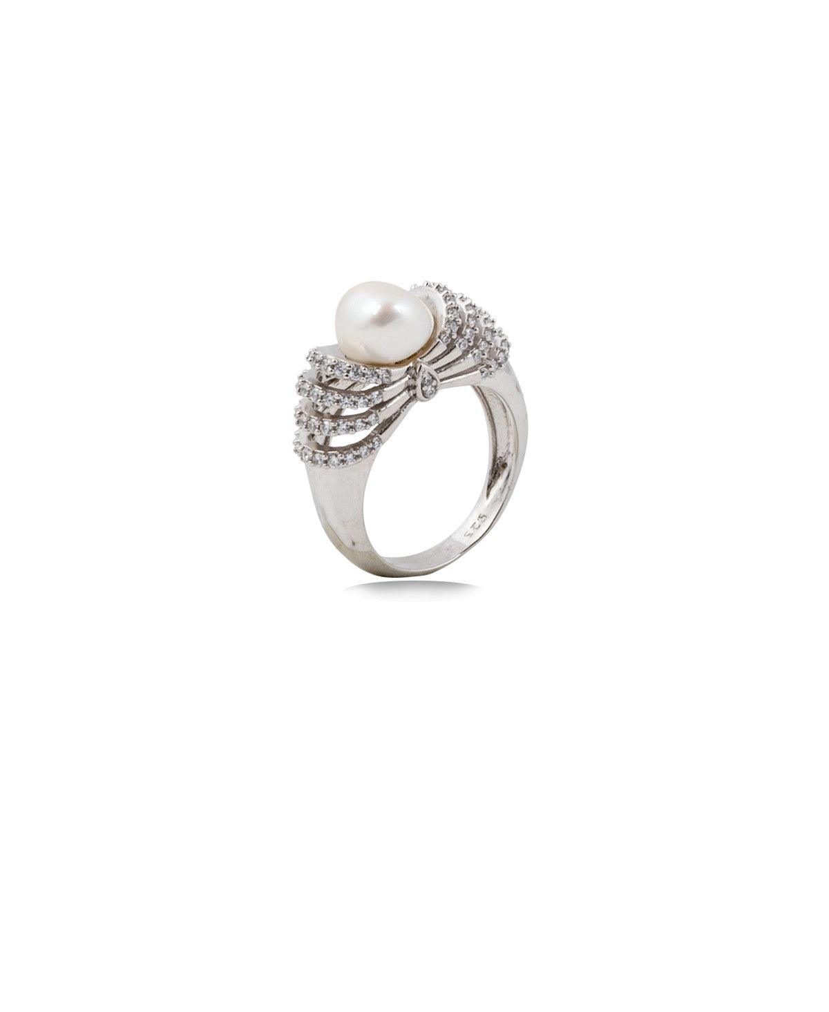 Beautifully Crafted Sterling Silver Ring - Chandrani Pearls