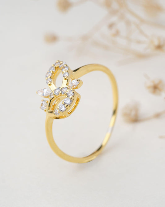 Trickel Gold & Diamond Ring - Chandrani Pearls