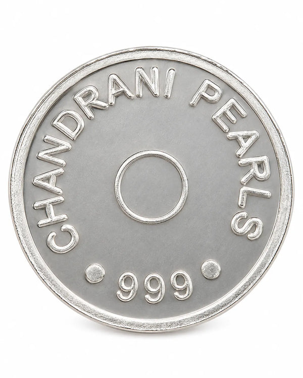 999 Purity Lakshmi Ganesha Embossed 10 GM Silver Coin