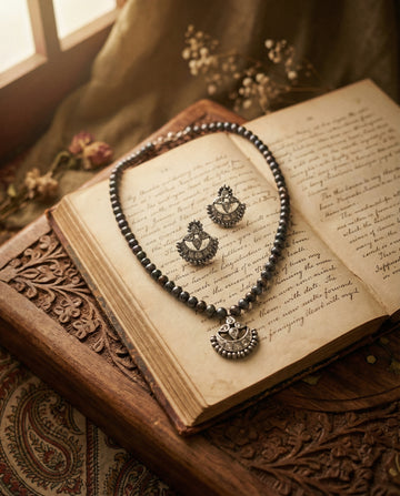 Midnight Iris Pearl & CZ Set