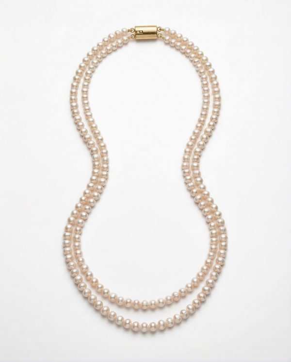 Double-Strand Classic Freshwater Pearl Mala