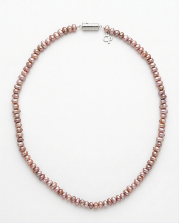 Dusty Rose Freshwater Pearl Mala