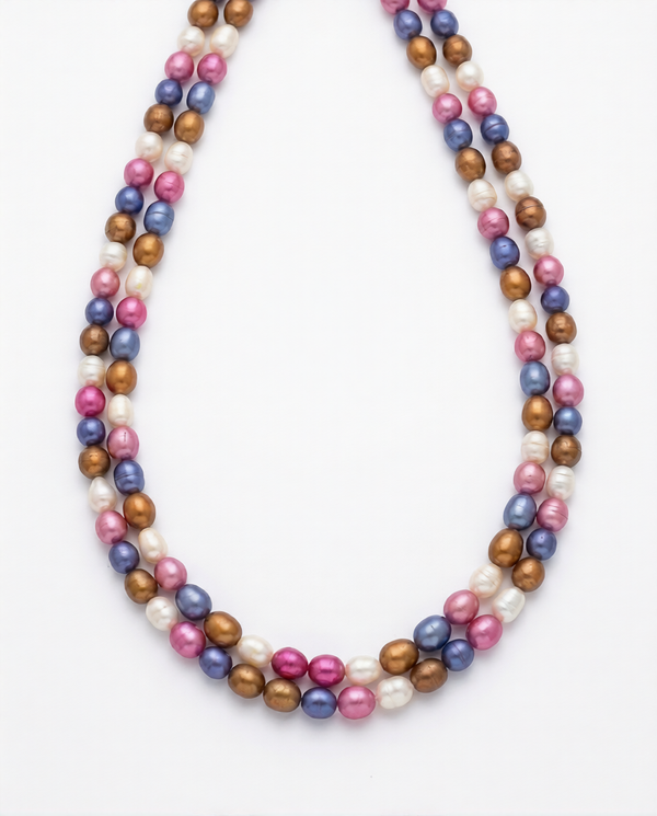 Double-Strand Multi-Colour Pearl Mala