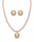 white pearl necklace set