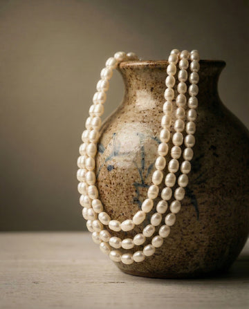 Triple-Strand Freshwater Pearl Mala