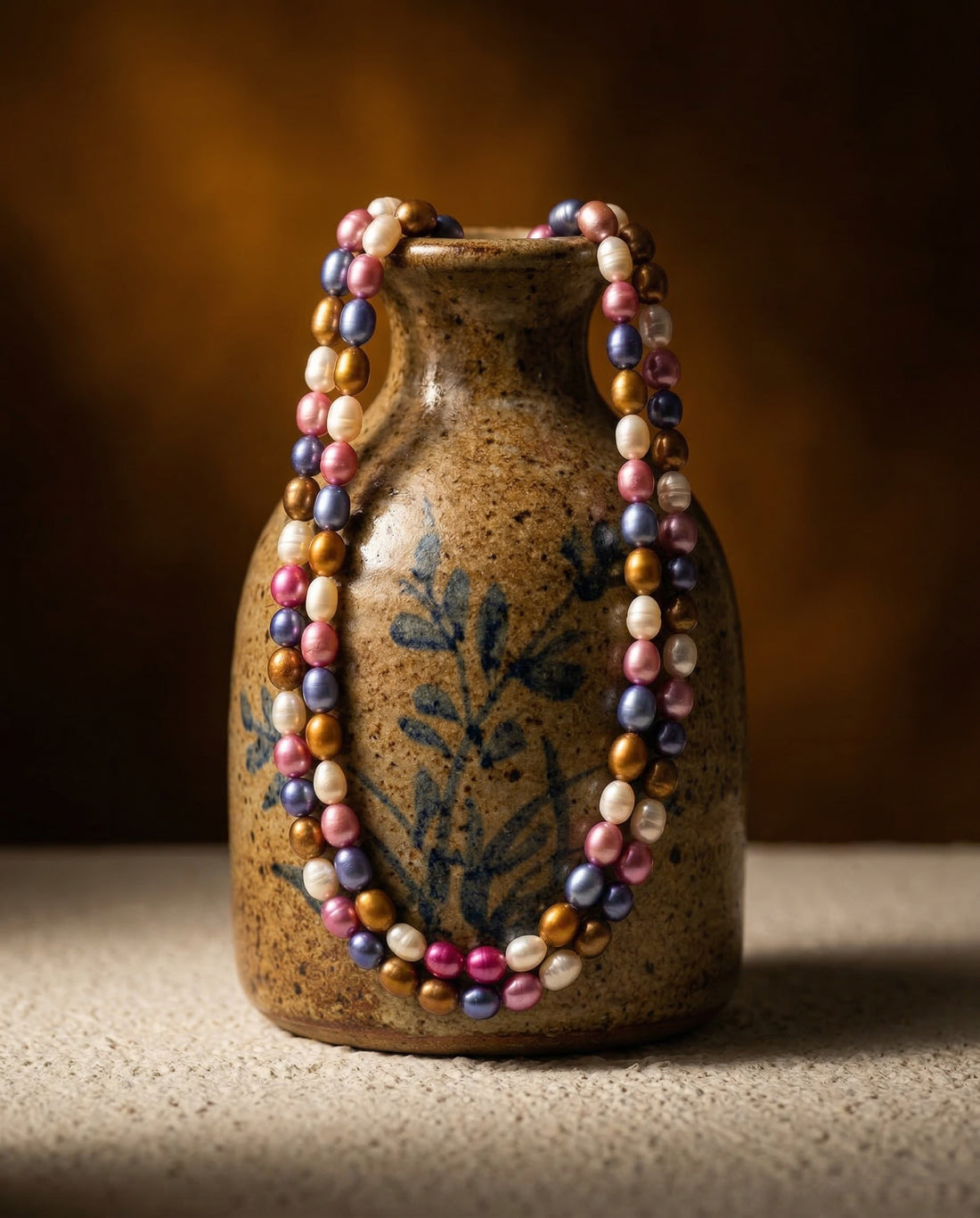 Double-Strand Multi-Colour Pearl Mala