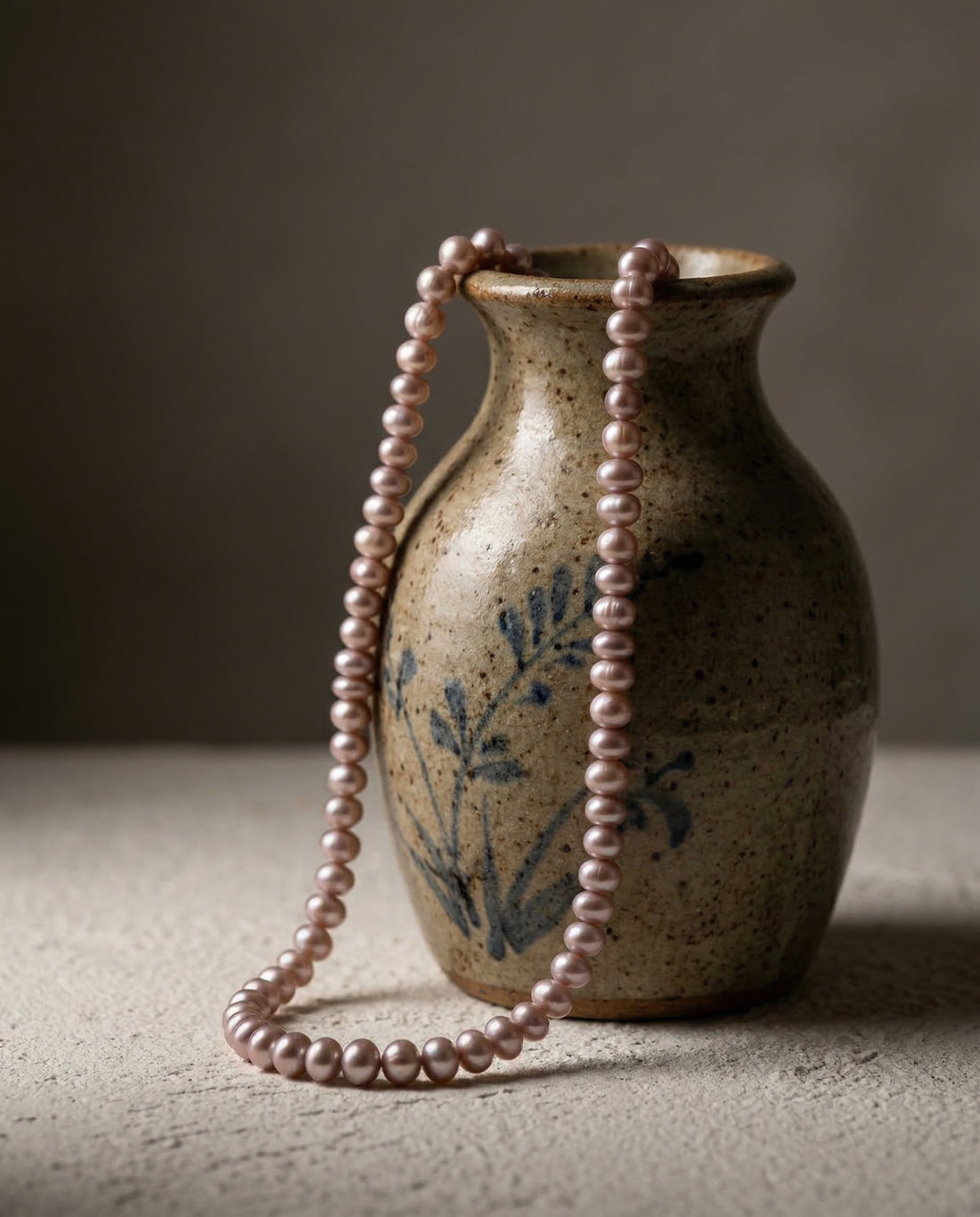 Dusty Rose Freshwater Pearl Mala