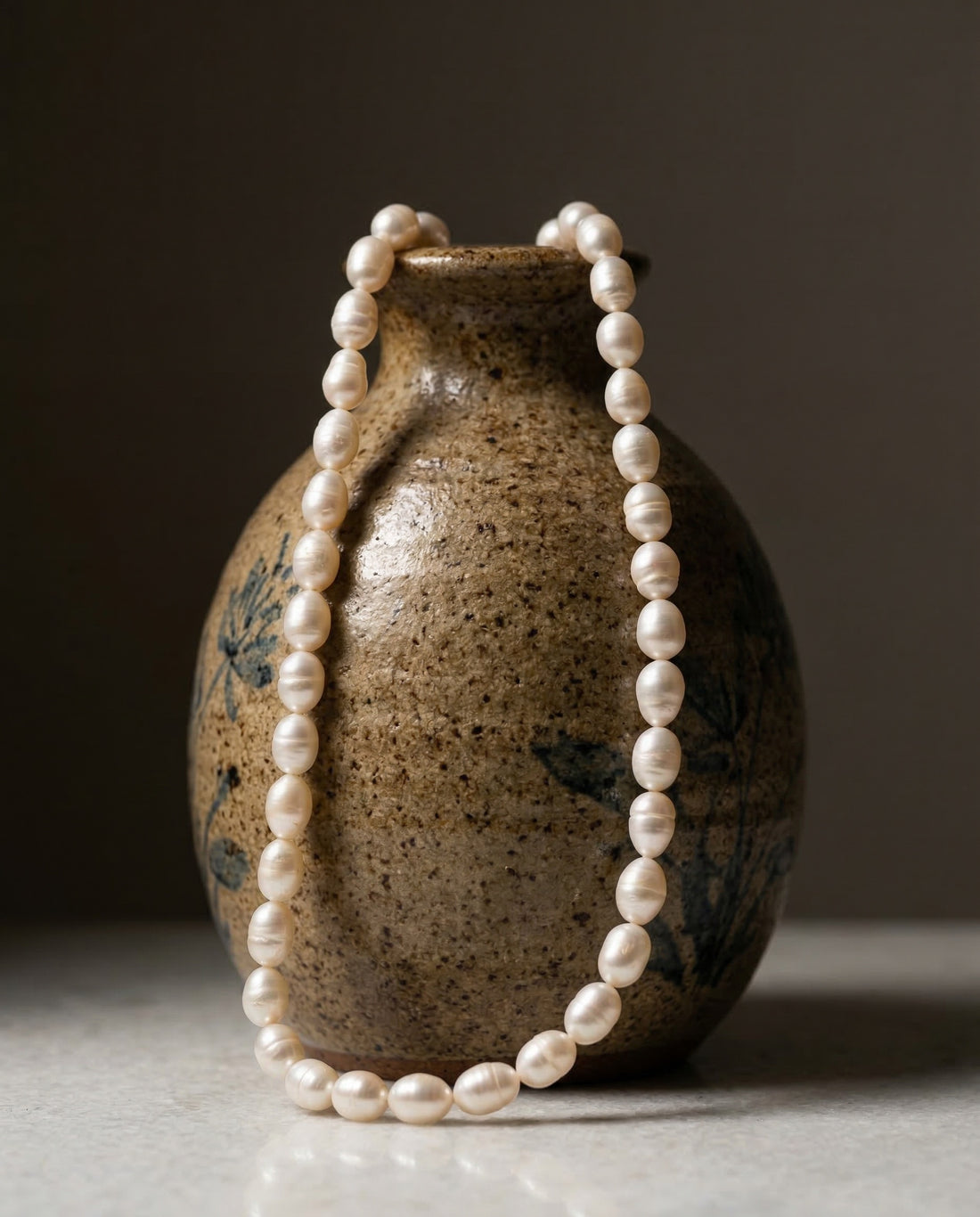 Bold Lustre Freshwater Polished Pearl Mala