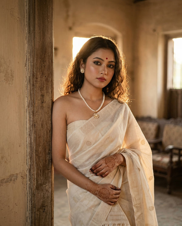 Classic Pearl Sunburst Pendant & Stud Earring Set