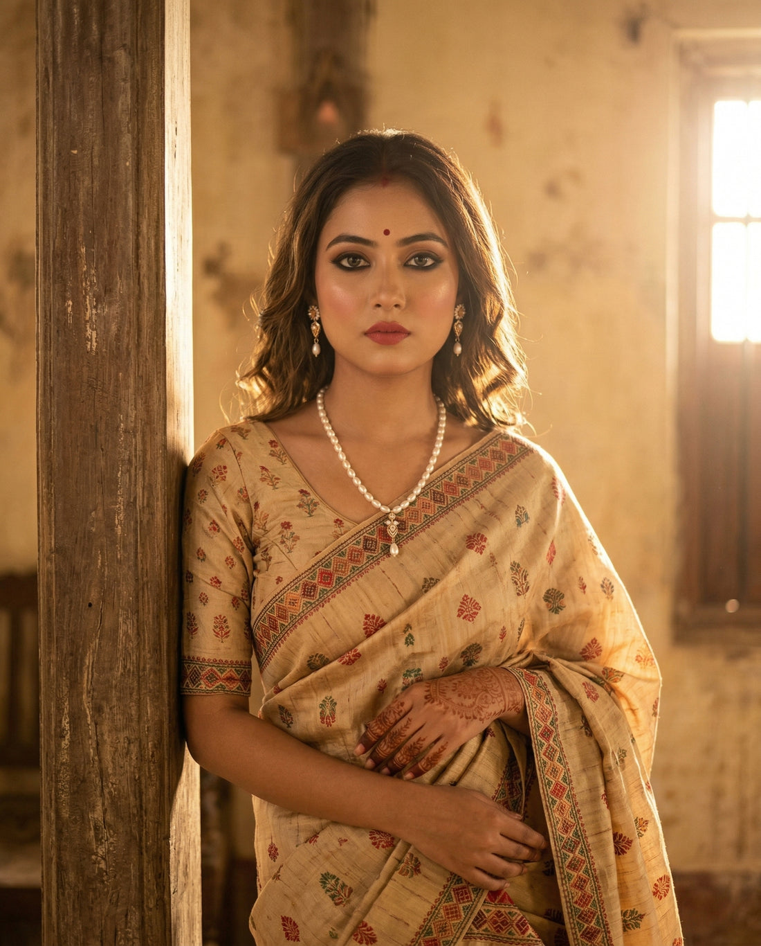 Celestial Pearl Bloom Necklace & Earring Set