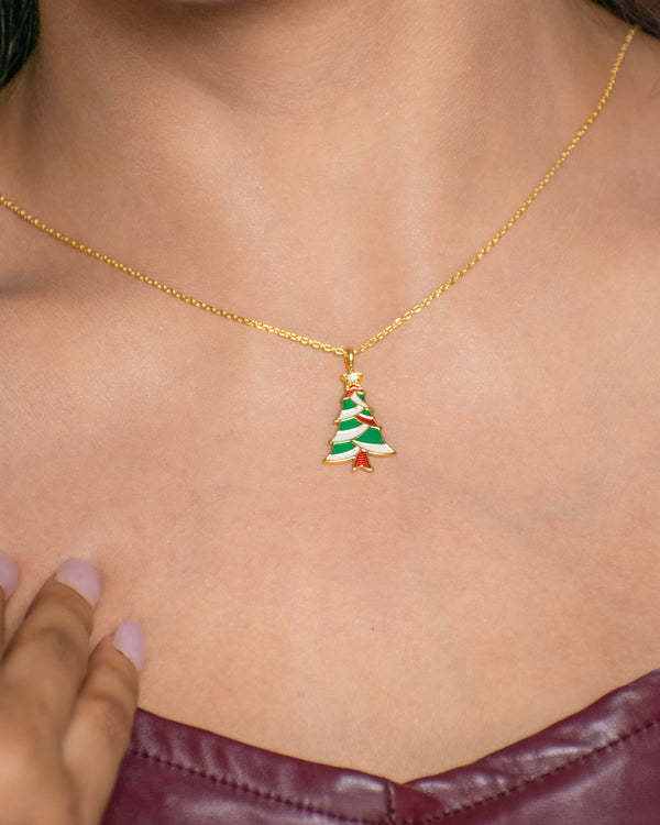 Sparkling Christmas Tree Pendant