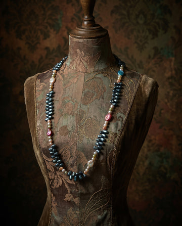 Artisanal Multi-Colour Pearl Statement Mala