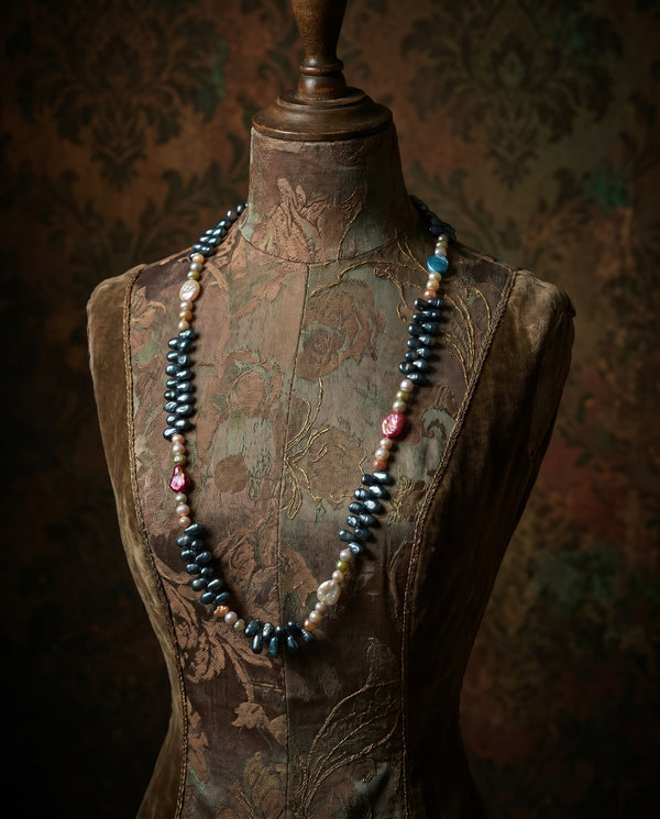 Artisanal Multi-Colour Pearl Statement Mala