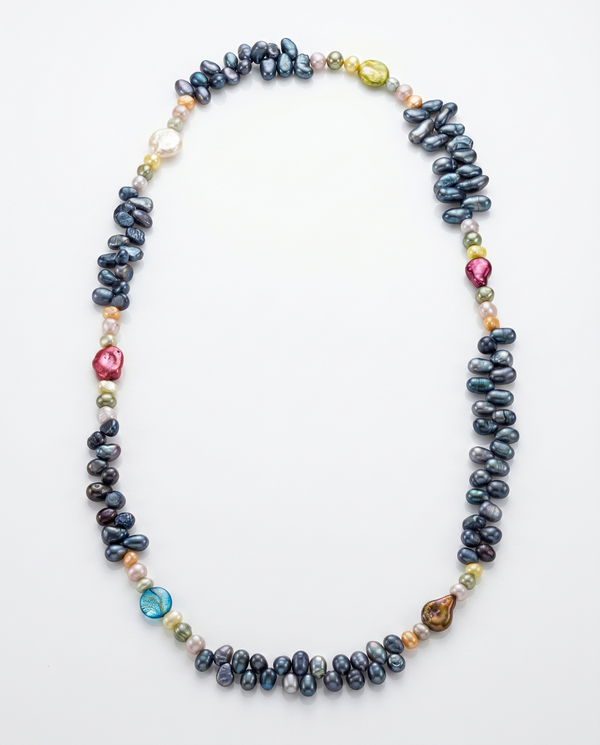 Artisanal Multi-Colour Pearl Statement Mala