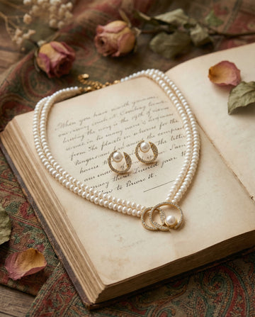 Celestial Orbit Double-Strand Pearl Set