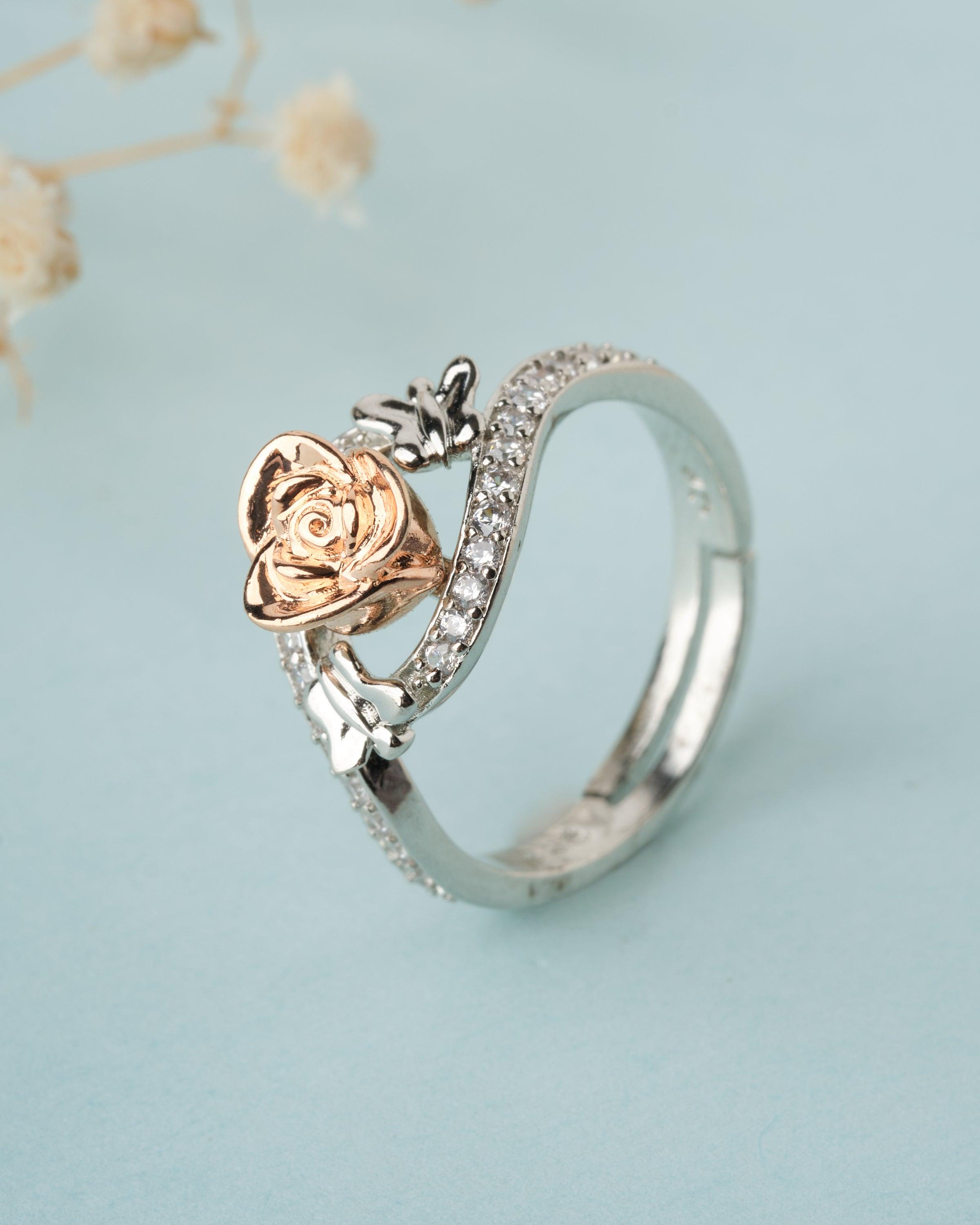 Fana Diamond Collar Engagement Ring S4192-14kt-Rose | Graham Jewelers |  Wayzata, MN