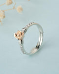 925 Sterling Silver Beautiful Rose Ring R01603 - Chandrani Pearls