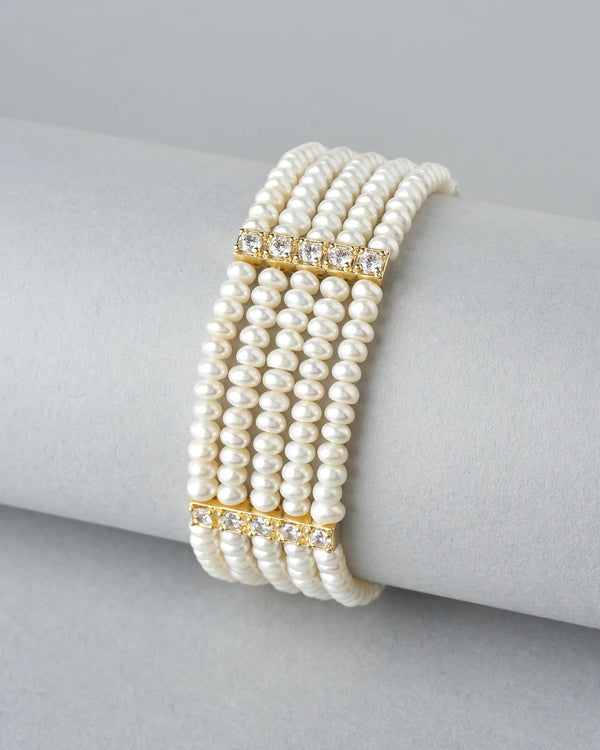 Radiant CZ Pearl Bracelet