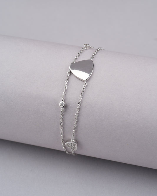 Tvisha  925 Silver White Bracelet