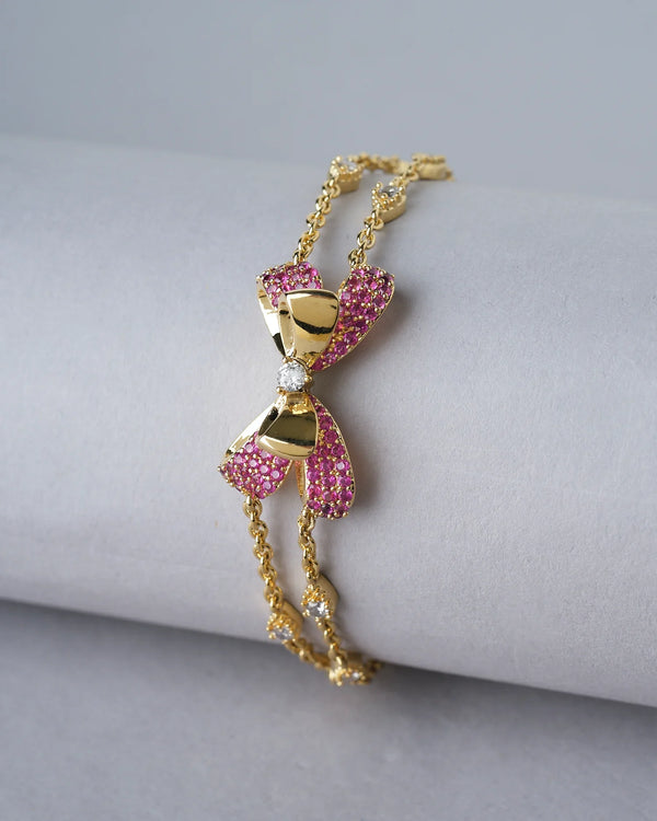 Cute Metallic CZ Pretty Bracelet