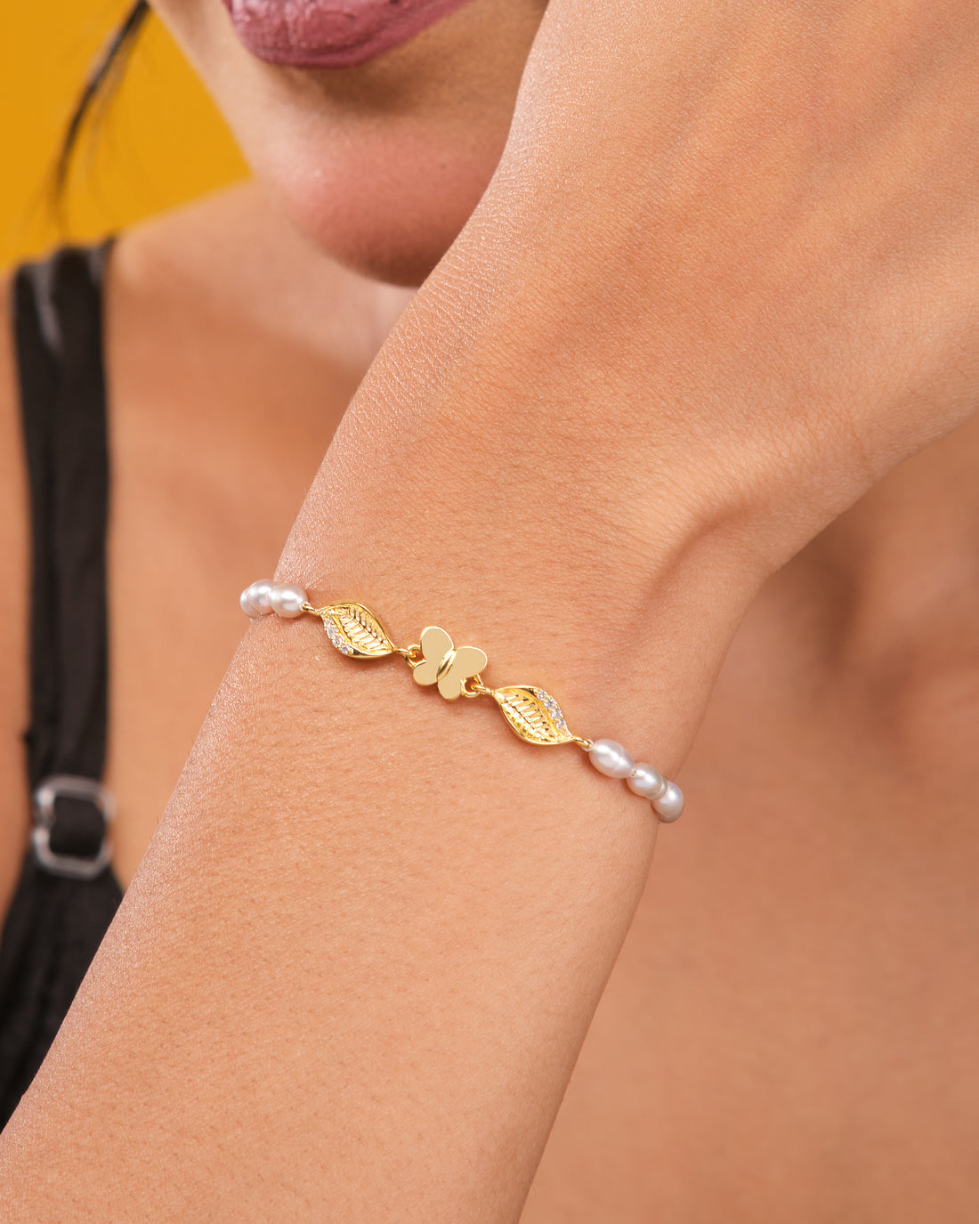Elegant Pearl & CZ Tennis Bracelet