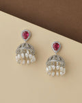 Absolutely Gorgeous Stone-Studded Beaded Jhumkas - Chandrani Pearls