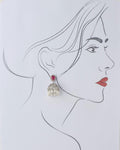 Absolutely Gorgeous Stone-Studded Beaded Jhumkas - Chandrani Pearls