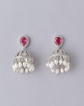 Absolutely Gorgeous Stone-Studded Beaded Jhumkas - Chandrani Pearls