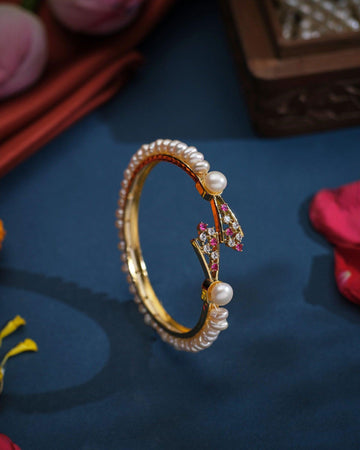 Adhira Toggle Bangle - Chandrani Pearls