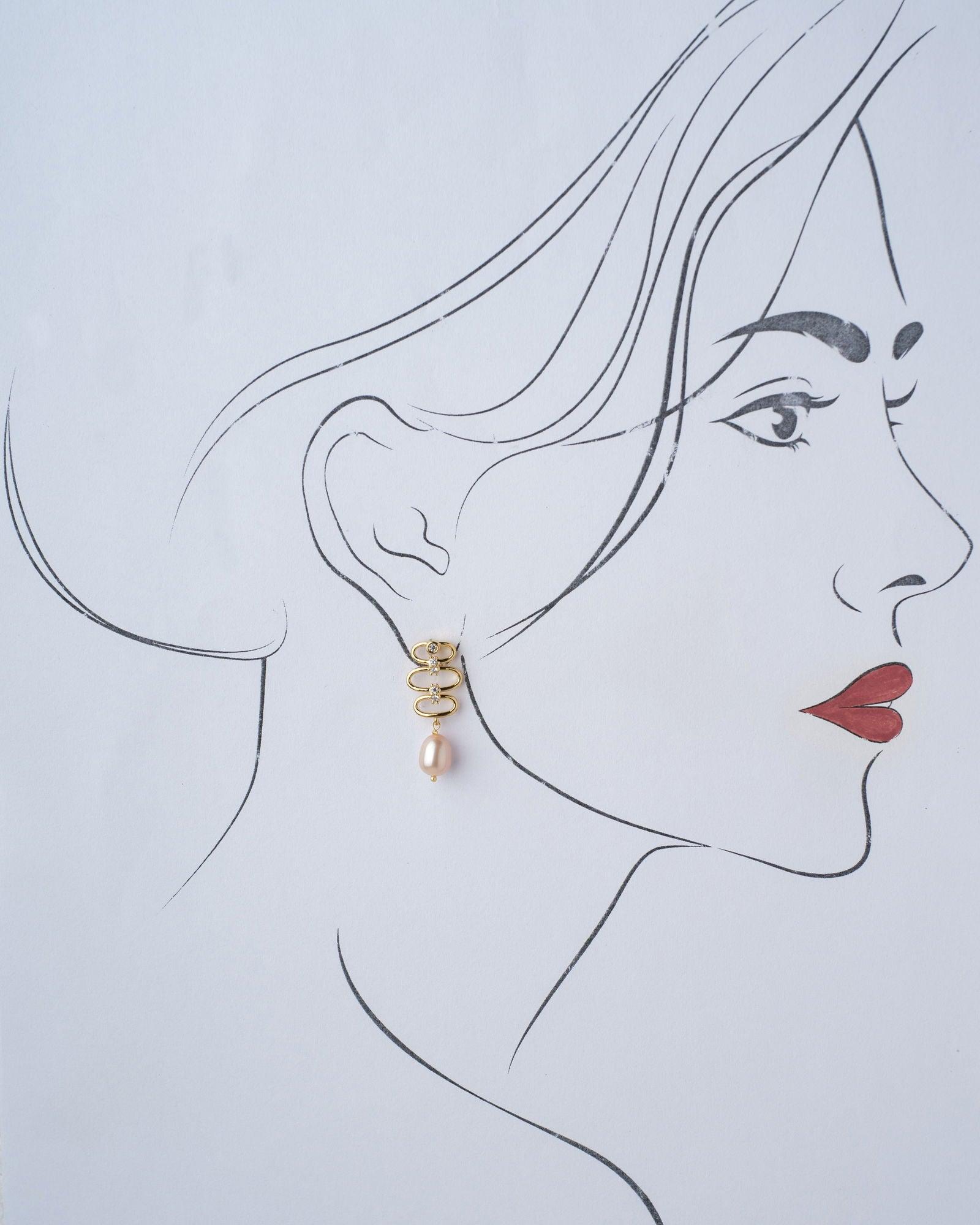 Aiken Dangler Earrings - Chandrani Pearls