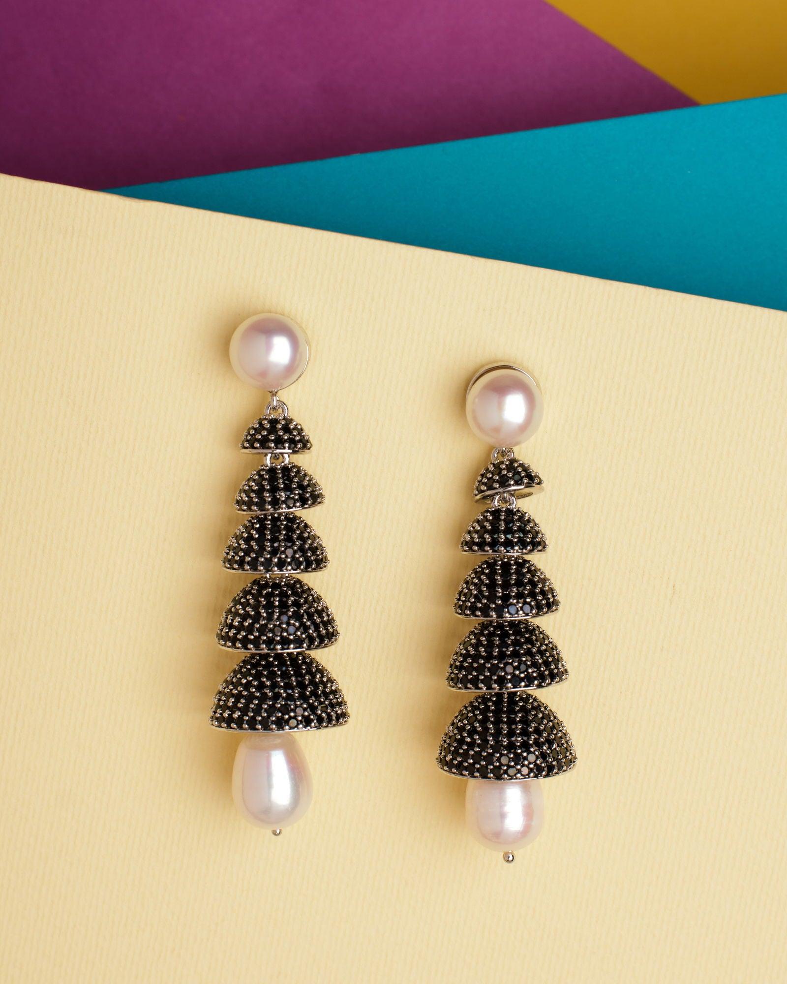 Alfie Drop Pearl Earrings - Chandrani Pearls