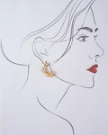 An Autumn Blend Butterfly Delight Pearl Earring - Chandrani Pearls